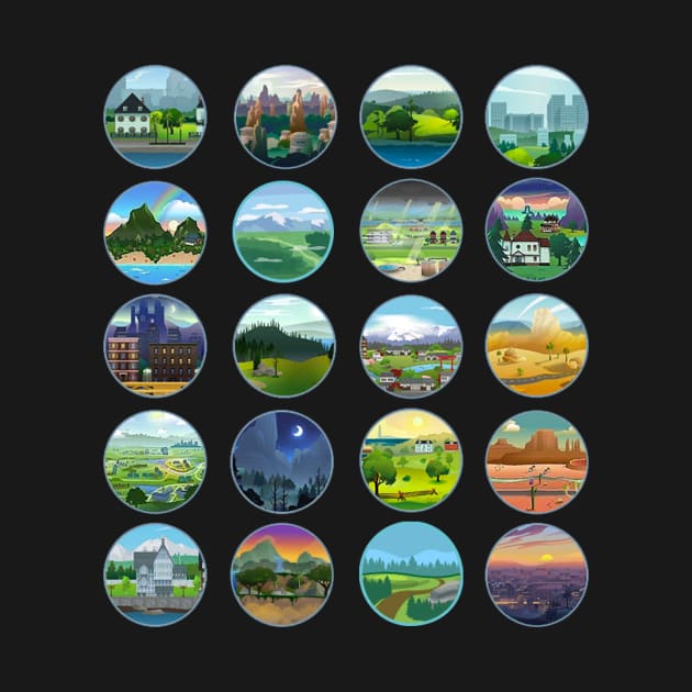 Sims 4 World Buttons by BurritoKitty