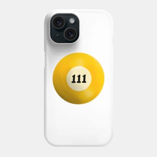 111 Angel Number Pool Ball Phone Case