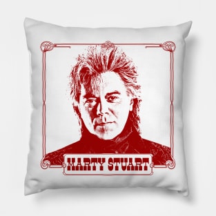 Marty Stuart / Vintage Look Country Fan Art Design Pillow