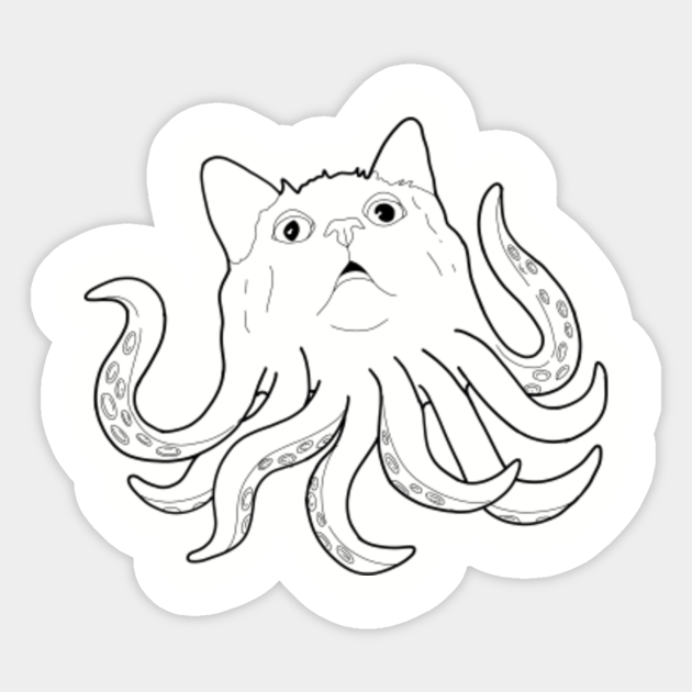Cathulu - Catshirt - Sticker