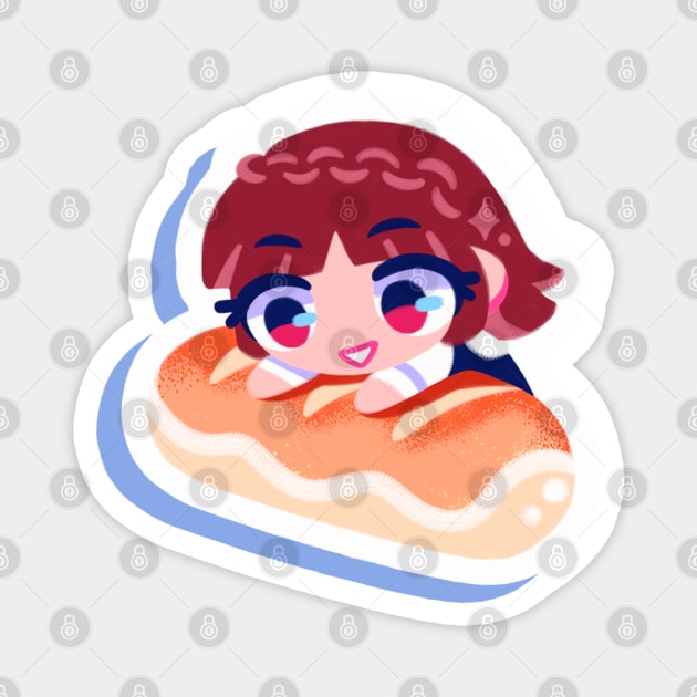 Makoto Niijima bread Magnet by OkiComa