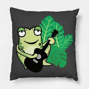 Music composer frog Pillow