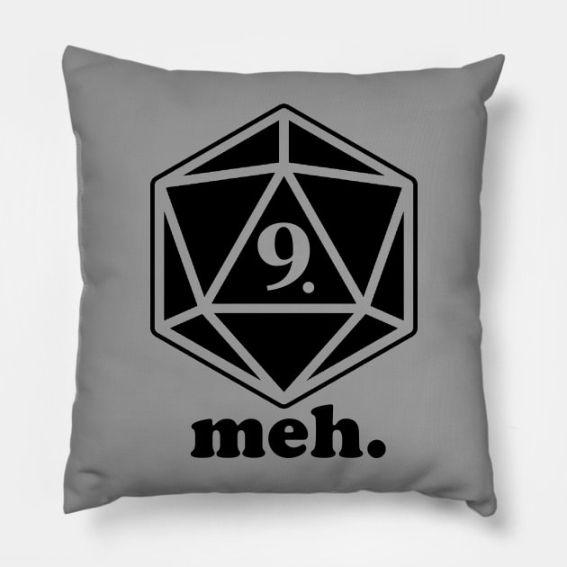 Meh Pillow by Fighter Guy Studios