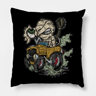 "Mummy's Rusty Roadster" Pillow