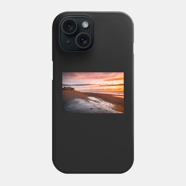 Sunset on a beach Phone Case by blossomcophoto