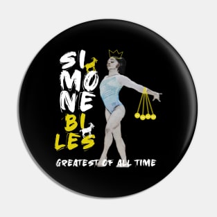 Simone Biles G O A T Pin