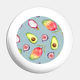 Summer Fruit | Watercolor | Pattern Pin