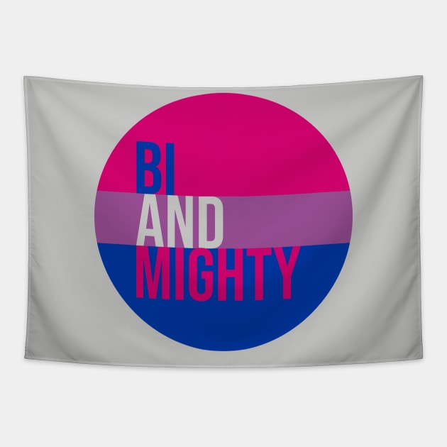 Bi and Mighty - Bisexual Pride Flag Tapestry by ursoleite