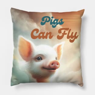 Pigs can fly Pillow