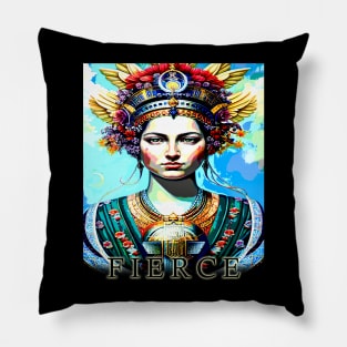 Beautiful Fierce Goddess Pillow