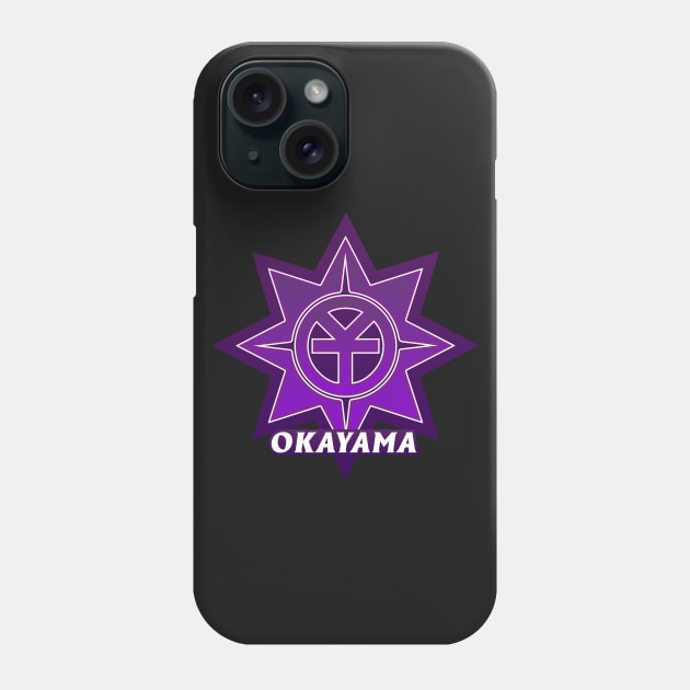 Okayama Municipality Japanese Symbol Phone Case by PsychicCat