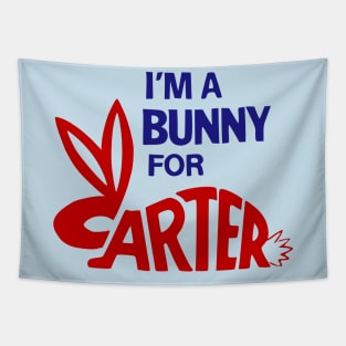 Jimmy Carter Campaign Button - I'm a Bunny for Carter Tapestry