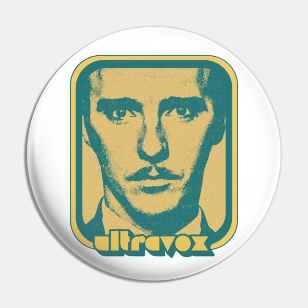 Ultravox - Aesthetic 80s Styled Retro Tribute Design Pin by DankFutura