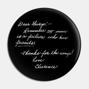 Its A Wonderful Life - Clarence's Note Pin