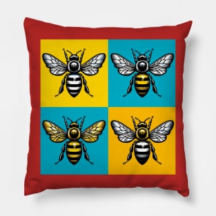 Pop Honey Bee Art - Cool Insect Pillow