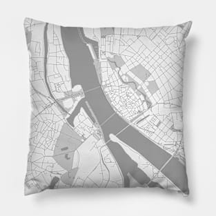 Map of Riga - Latvia Pillow