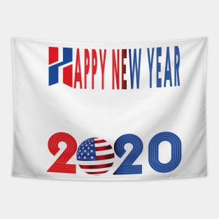 HELLO USA HAPPY NEW YEAR 2020 Tapestry