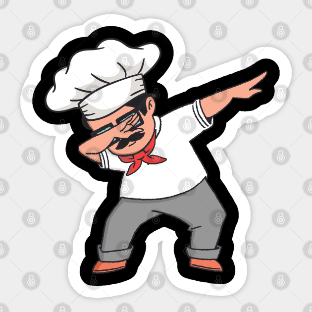 Chef Pastry Chef Baker Pizza Maker Dabbing Cook - Chef - Sticker