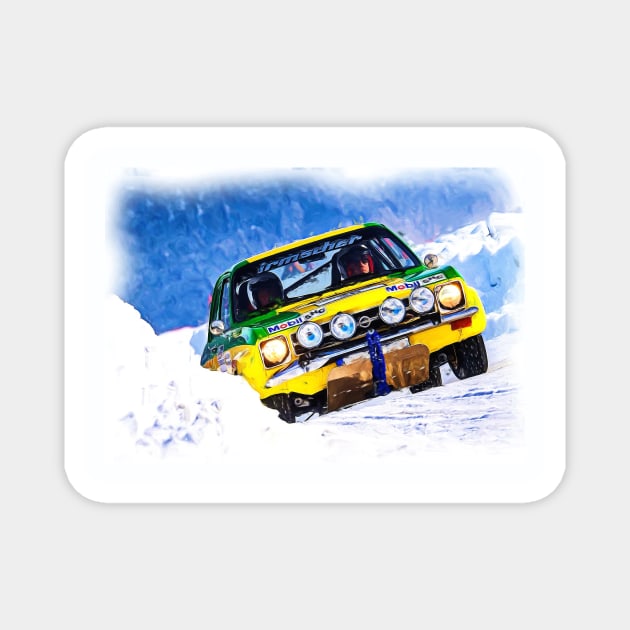 Rallye and Racing #5 Magnet by DeVerviers