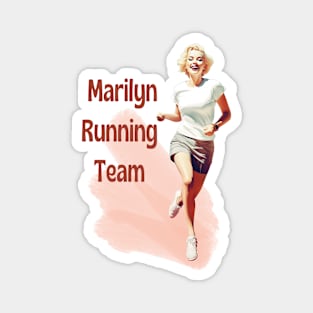 Marilyn Running Team II - Marilyn Monroe Magnet