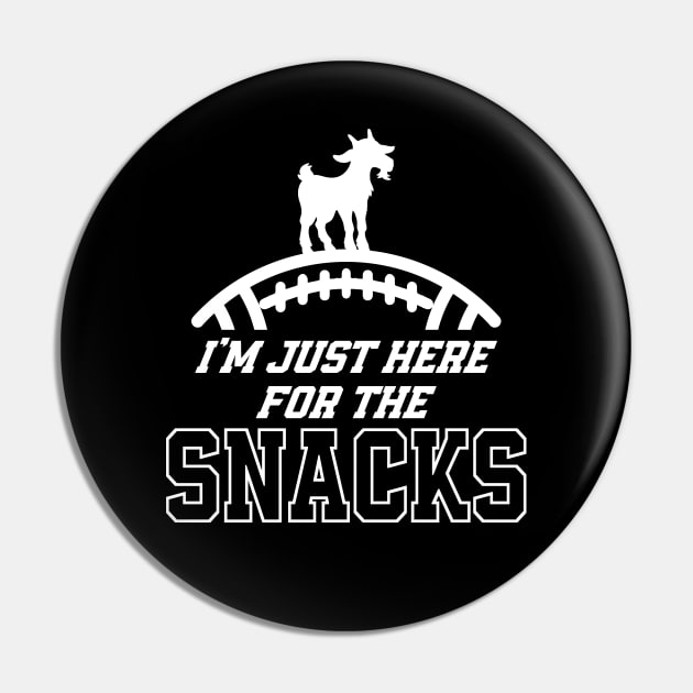 I'm Just Here For The Snacks Pin by Etopix