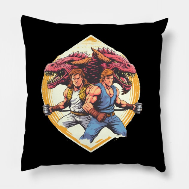 Official Double Dragon Champion Pillow by Labidabop