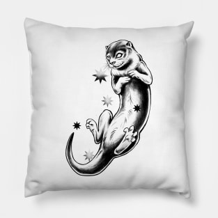 Pencil Tattoo weasel Pillow