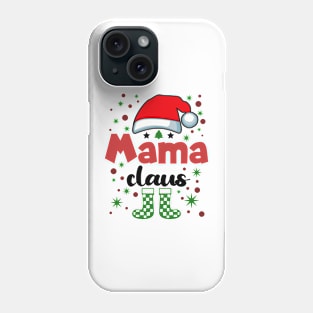 Christmas Mama Family Wife Santa Hat Phone Case