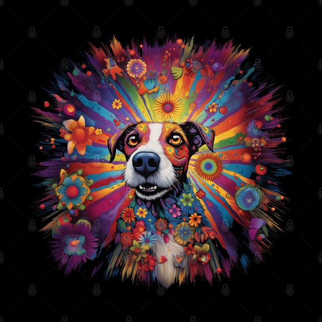 Tripping Jack Russel by Bee's Pickled Art