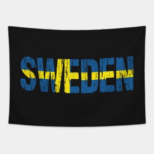 Sweden Flag Swedish Distressed Tapestry