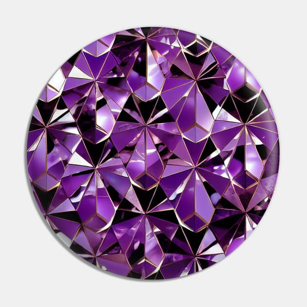 Purple Amethysts Pin by etherElric