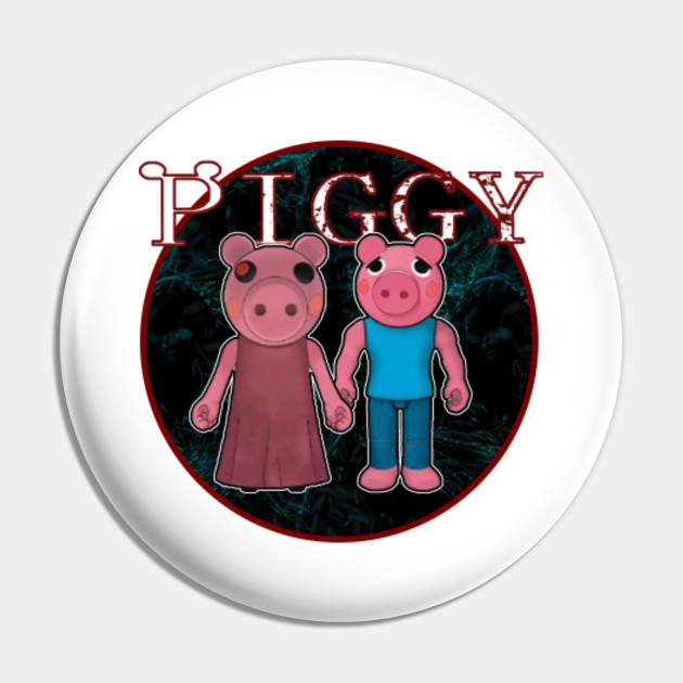 Piggy Roblox Roblox Game Roblox Characters Roblox Piggy Pin Teepublic - roblox gameplay the masquerade