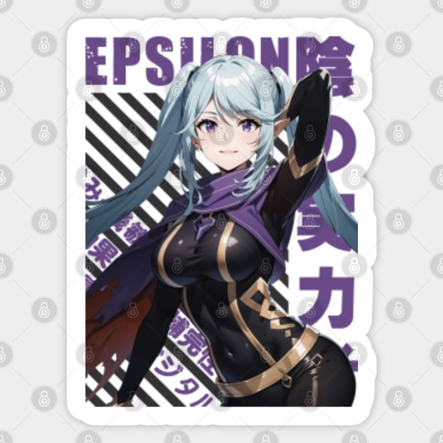 Epsilon - Kage no Jitsuryokusha ni Naritakute Sticker for Sale by  EpicScorpShop