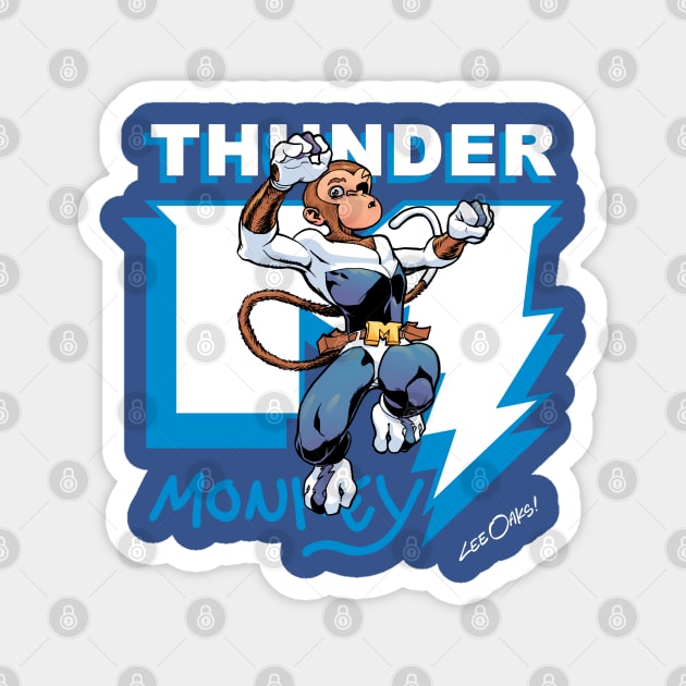 Classic logo with Thunder Monkey Magnet by Thunder Monkey