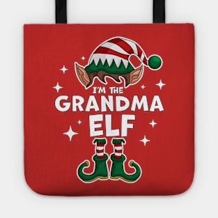 I'm the Grandma Elf - Funny Christmas Matching Family Group Tote