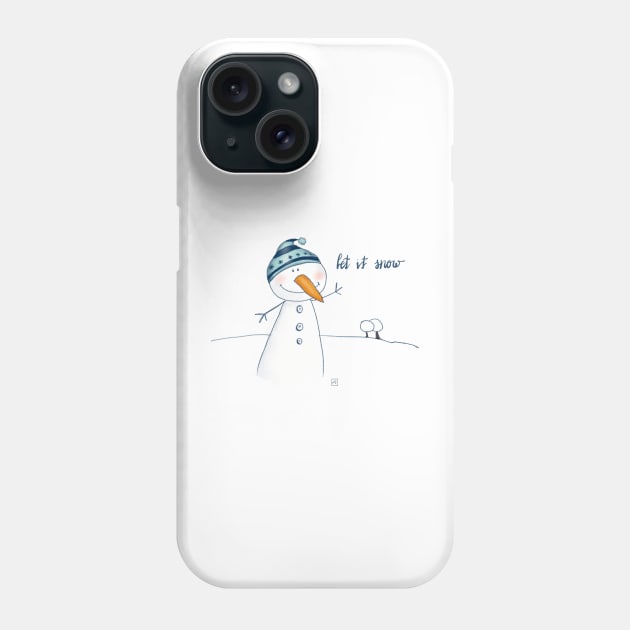 Let it snow Phone Case by nasia9toska