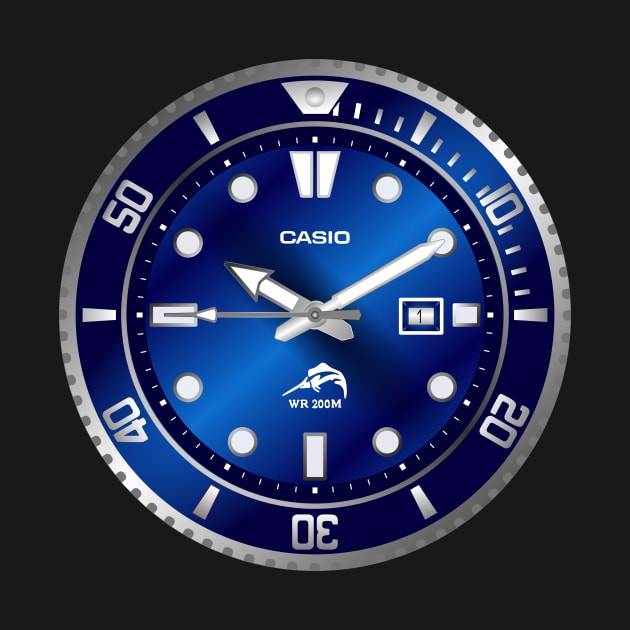 Casio Duro Blue by RadDadArt