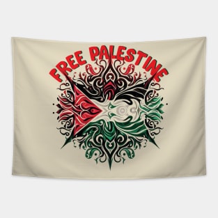 Free Palestine, Solidarity For Palestine Tapestry