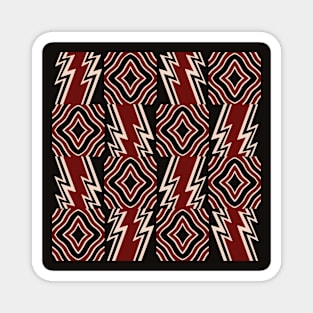 Tribal abstract pattern Rwanda style Magnet