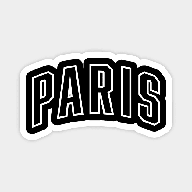 Paris White Outline Magnet by Good Phillings