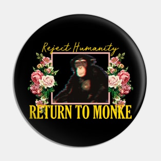 RETURN TO MONKE Vintage Floral Pin