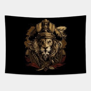 lion pirate Tapestry