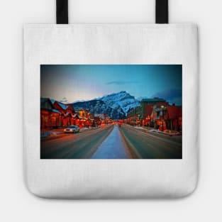 Banff Avenue Alberta Canadian Rockies Canada Tote