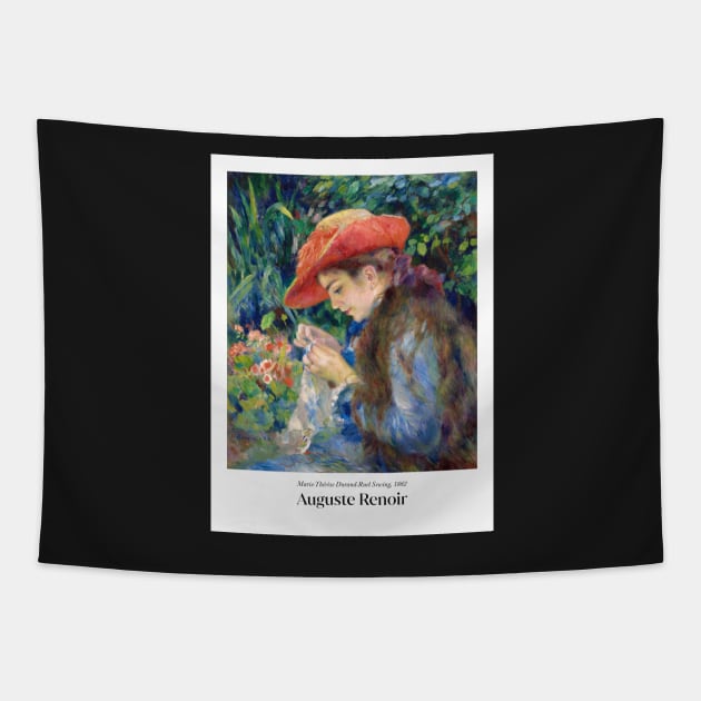 Marie Therese Durand Ruel Sewing - Poster Tapestry by MurellosArt
