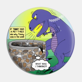 Pet T-Rex Pin