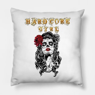 hardcore girl Pillow