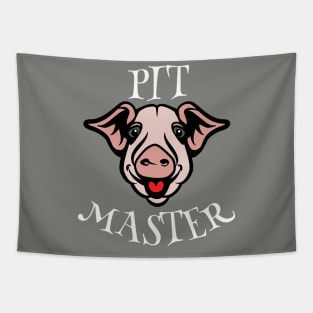 Bbq Pit Boys Pitmasters Pig White Tapestry
