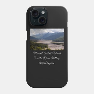 Toutle River Valley, Mount St Helens ash & debris Phone Case