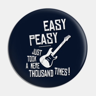 Easy-Peasy A Thousand Times Guitar Practice Pin
