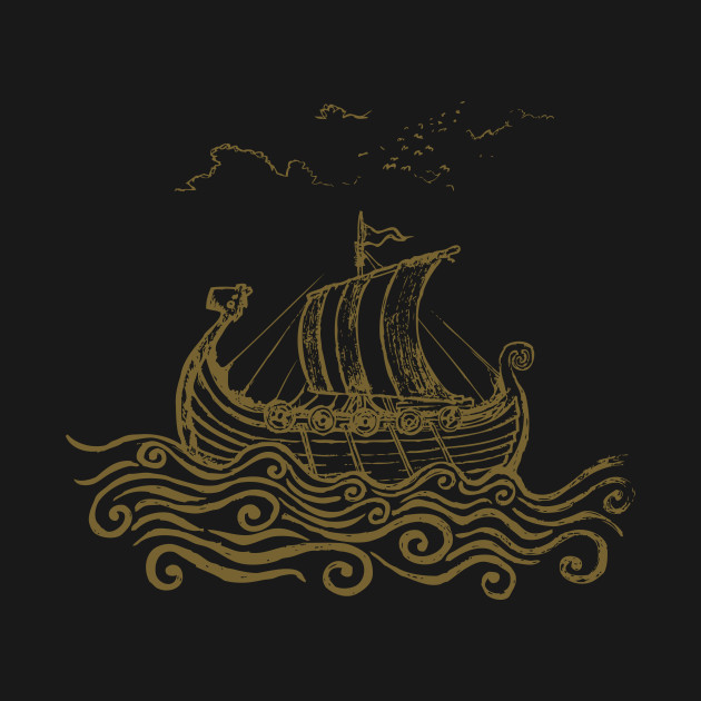 Disover Viking ship - Vikings - T-Shirt